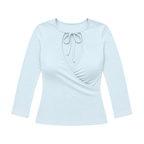 Georgia Wrap Top - Aqua
