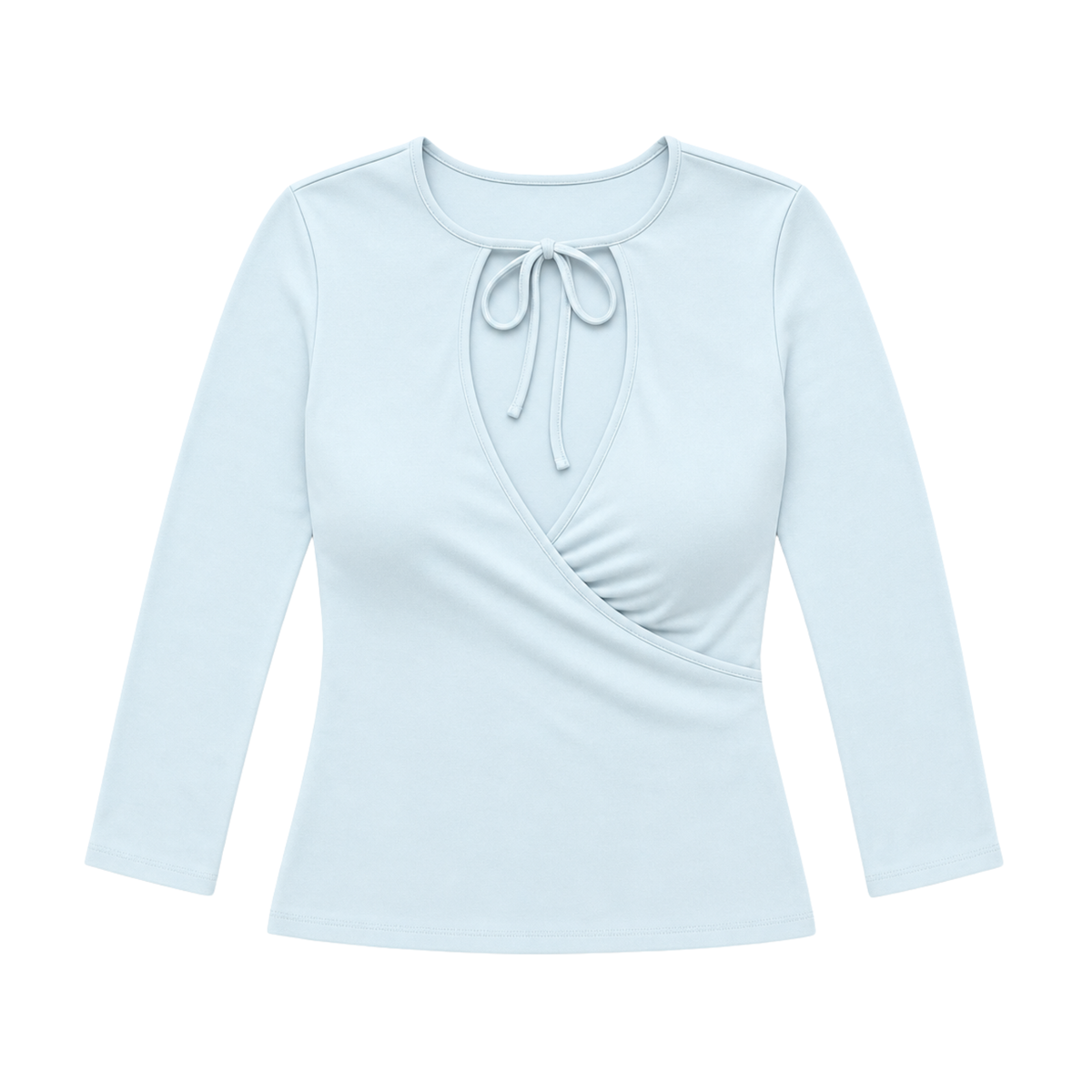 Georgia Wrap Top - Aqua